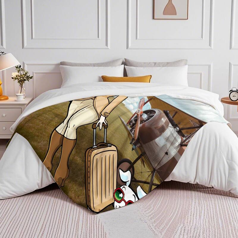Betty Boop Super Soft Fleece Plush Throw Blanket for Couch Bed Sofa