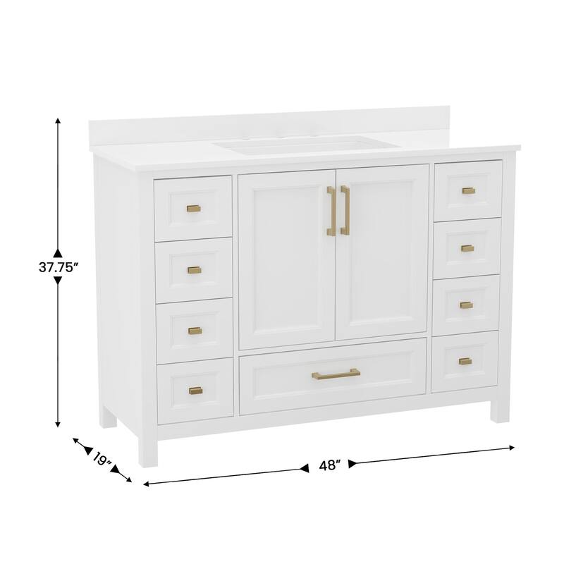 James Allan FFIR70082 48" Free Standing Single Basin Vanity Set with