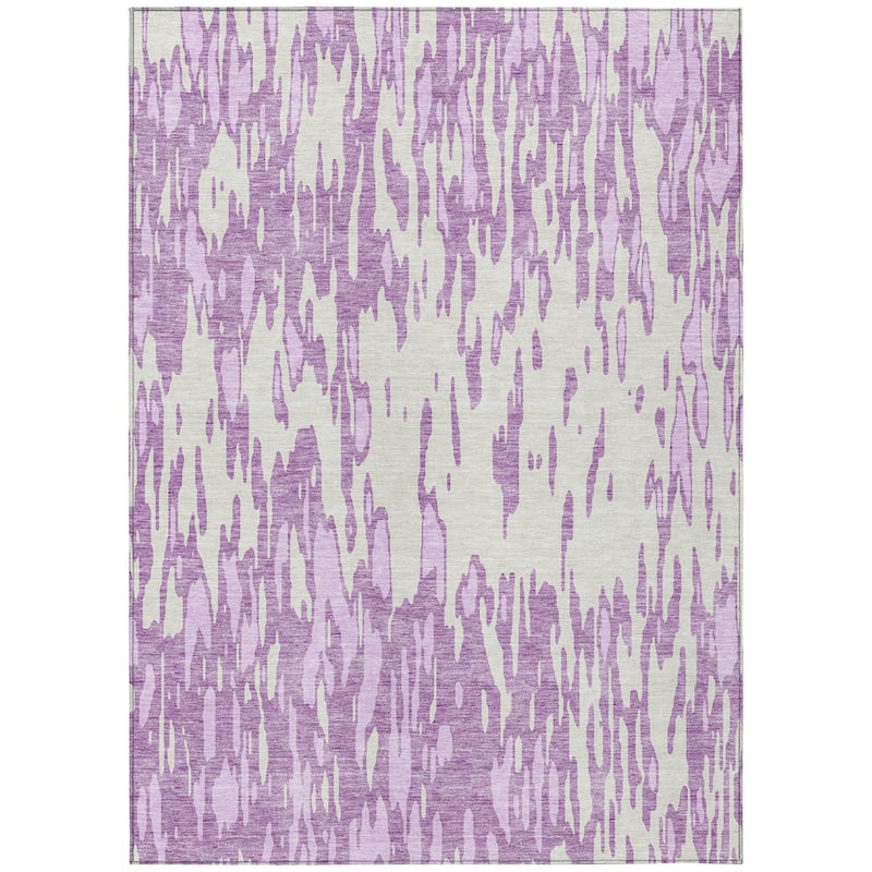 HomeRoots Abstract Transitional Rectangle Outdoor Rug