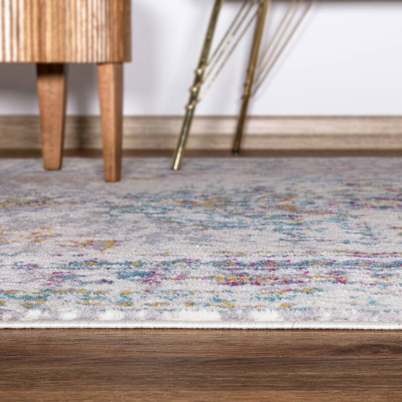 World Rug Gallery Boho Abstract Vintage Oriental Area Rug