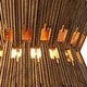 preview thumbnail 14 of 15, 16" Retro Brass Wood Hourglass 4-Light Chandelier Geometric Metal Adjustable Pendant Light for Foyer