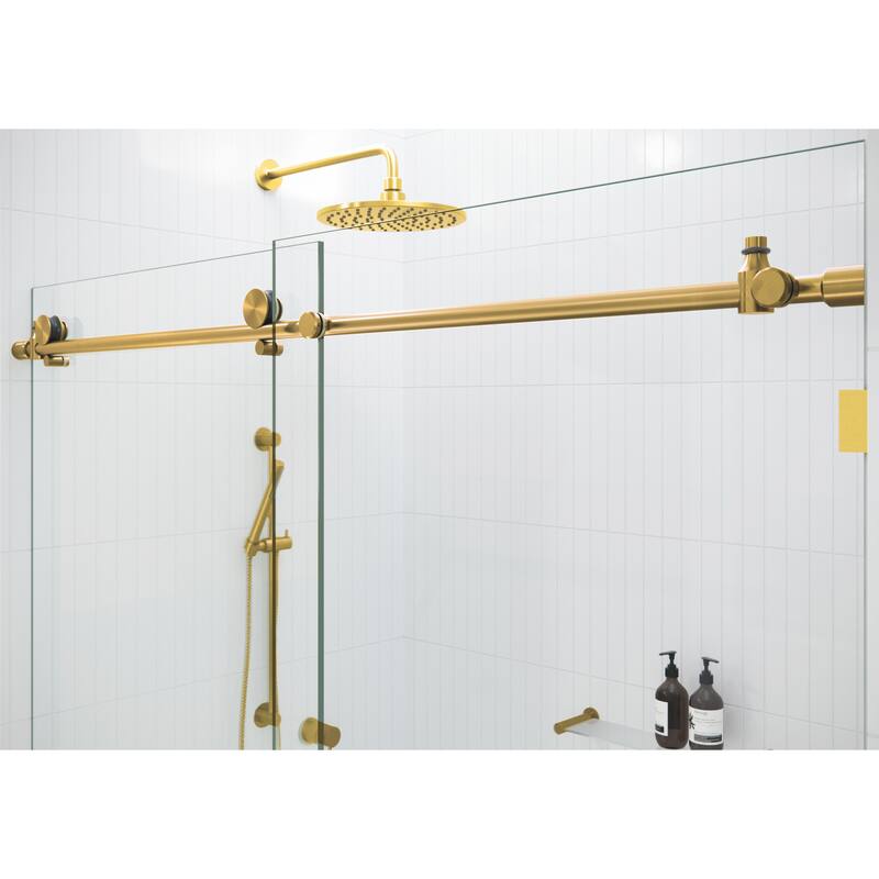 Glass Warehouse 52 in. - 56 in. x 78 in. Frameless Sliding Shower Door