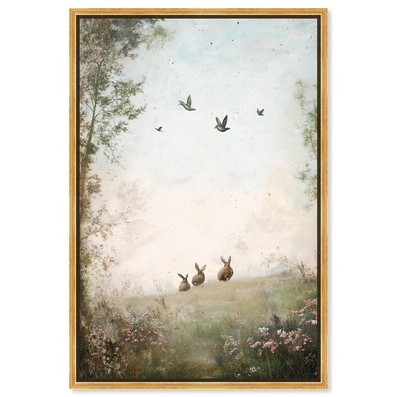 Skyward Sentinels Canvas by Art Remedy - Gold - 10" x 15"