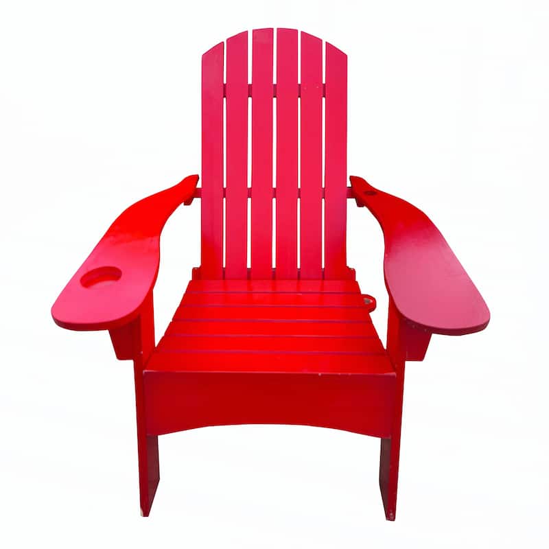 Outdoor or indoor Wood Adirondack chair ,red