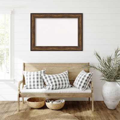 Ballroom Bronze Framed White Corkboard Bulletin Board