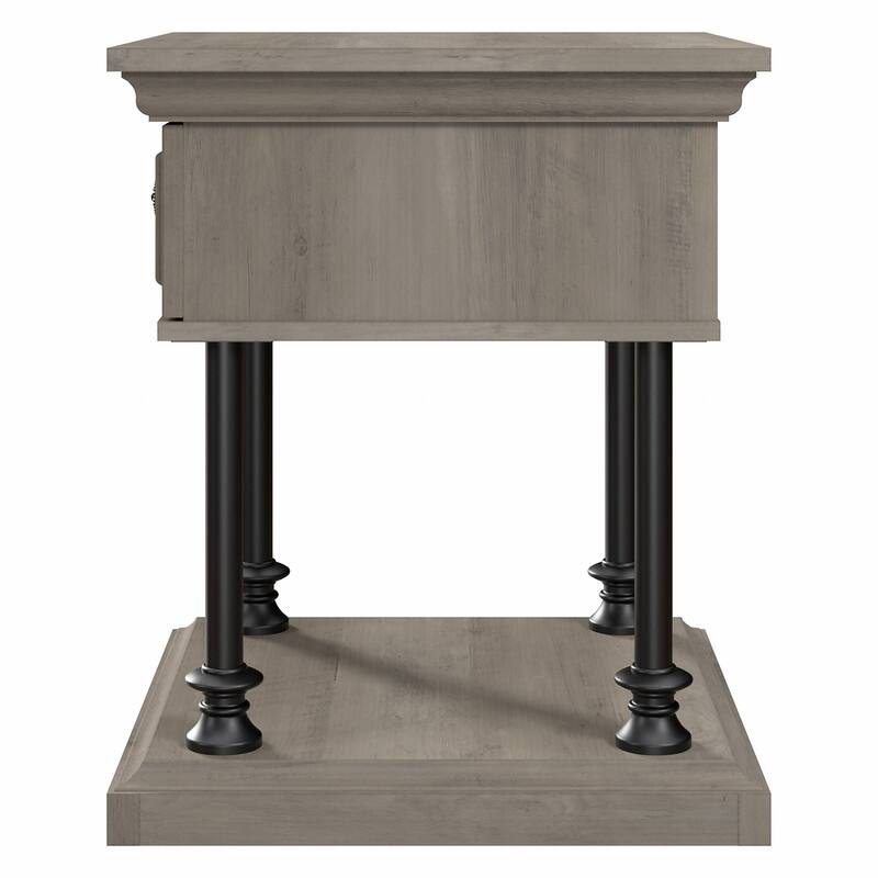 Coliseum Designer End Table with Storage by Bush Furniture