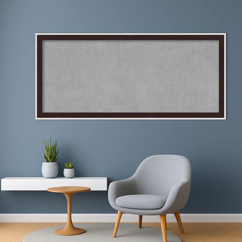 Amanti Art Maya Espresso Silver Framed