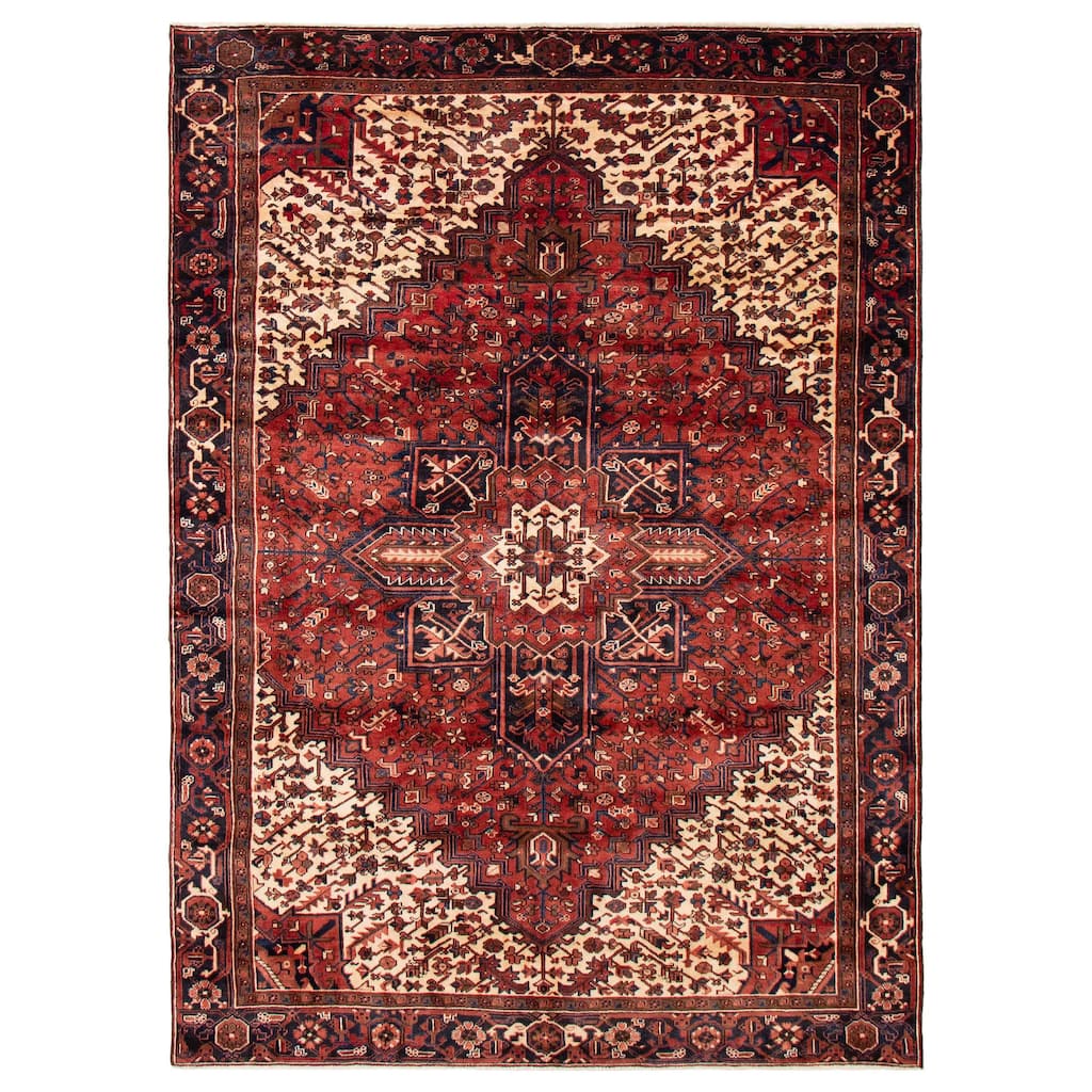 ECARPETGALLERY Hand-knotted Sarabi Red Wool Rug - 7'8 x 10'10