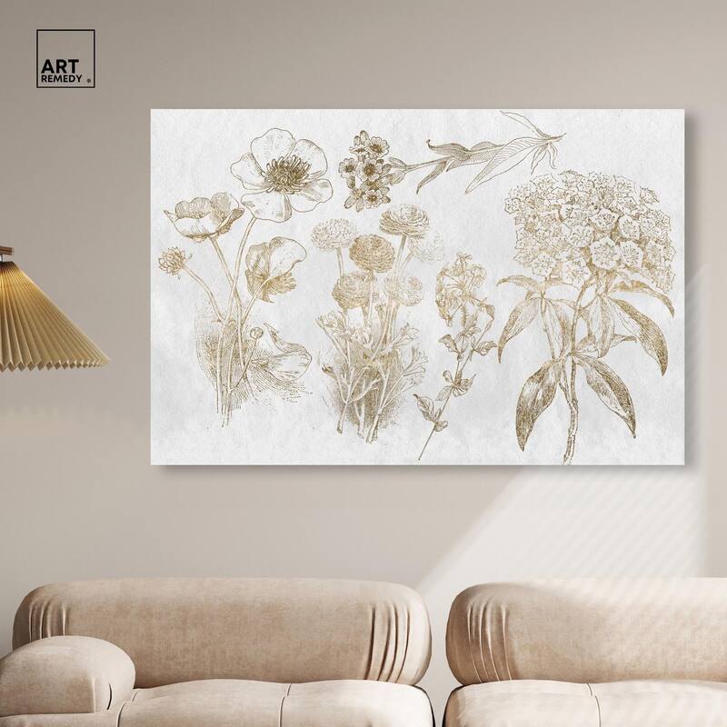 Floral Selection Canvas by Art Remedy, Gallery Wrapped