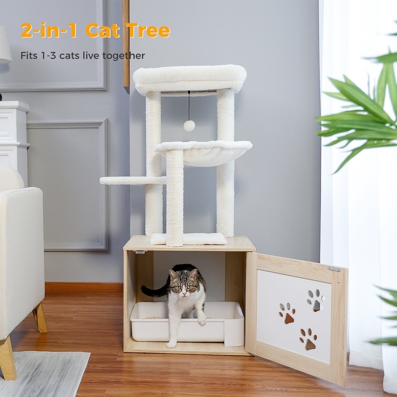Hidden cat tree top