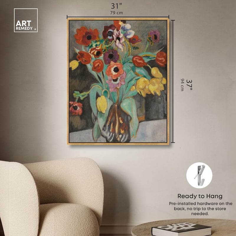Valtat Anemones Tulipes Canvas by Art Remedy
