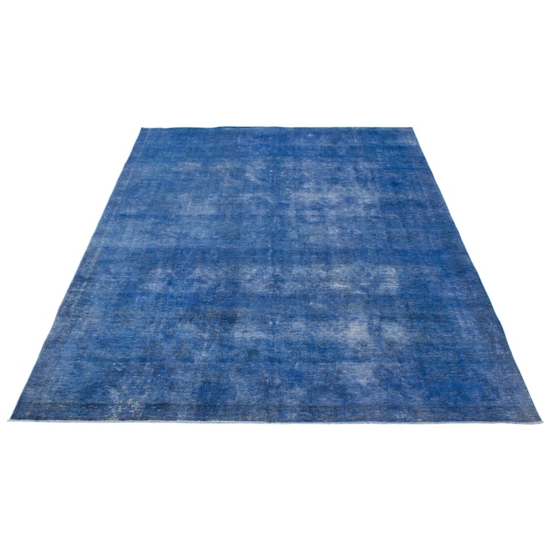 ECARPETGALLERY Hand-knotted Color Transition Blue Wool Rug - 7'7 x 10'3