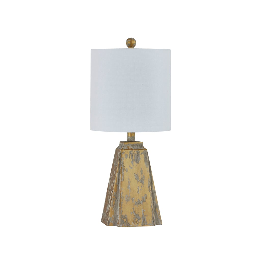 Tucker 23" Table Lamp with Linen Shade, Worn Gold (Set of 2)