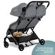 preview thumbnail 14 of 26, Mompush Lithe Double Stroller, Lightweight Side by Side Stroller for Newborn and Toddler, Easy Fold, Spacious Seats with Recline