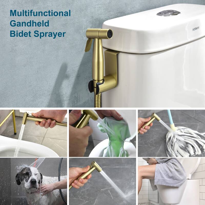 Handheld Bidet Sprayer Stainless Steel Bidet Hand Held Sprayer for Toilet Shattaf Toilet Attachment