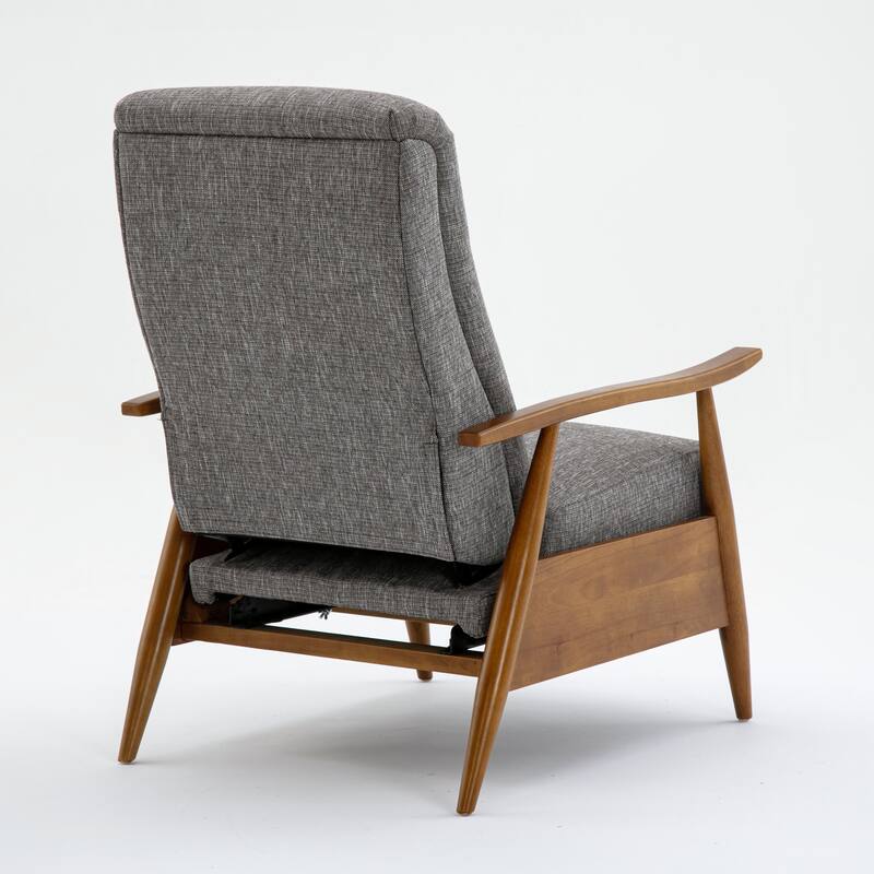 Taylor Wood Arm Push Back Recliner in Performance Fabric by Greyson Living