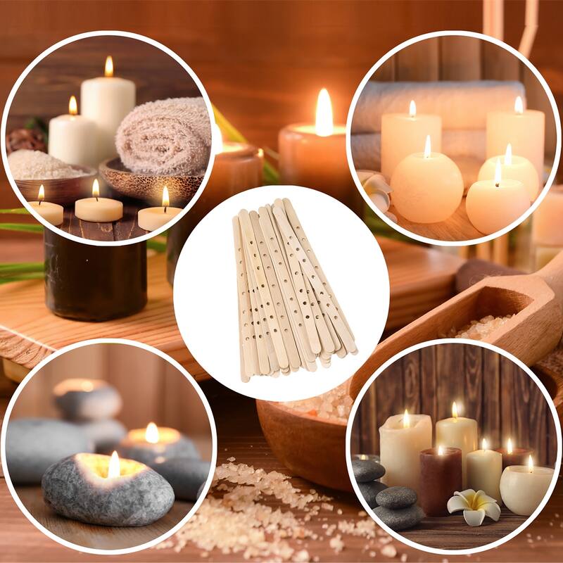Craft Sticks 7" x 0.39" Ice Cream Sticks with 7 Holes for Craft - Wood