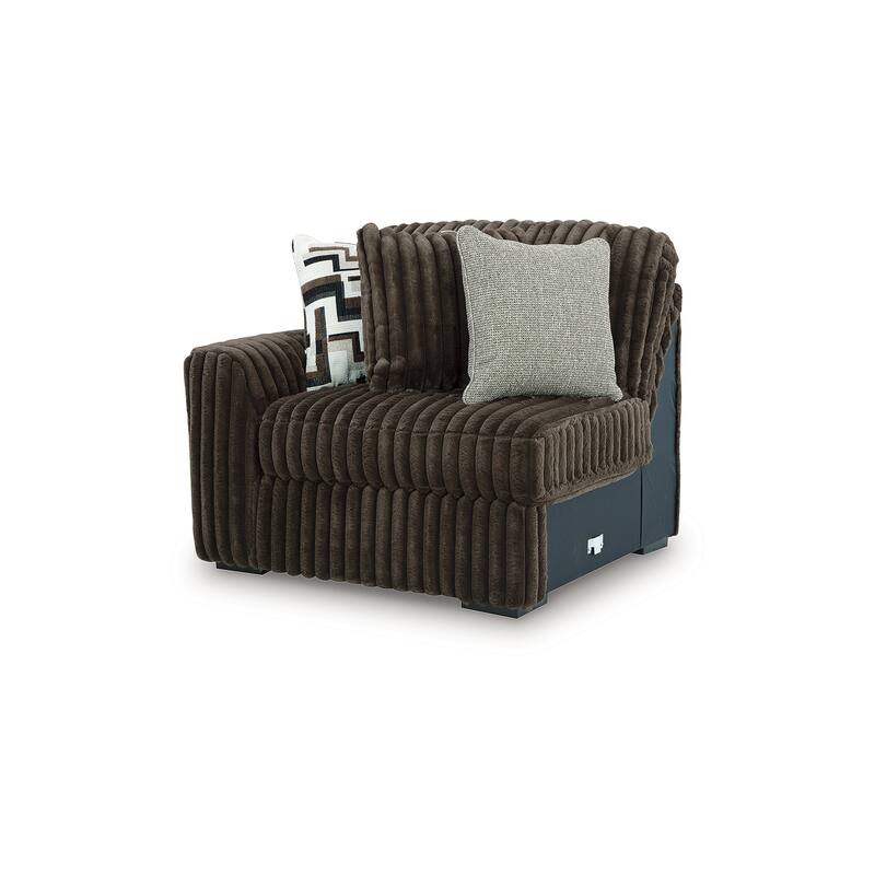 Signature Design by Ashley Midnight-Madness Dark Brown 5-Piece Sectional with Chaise