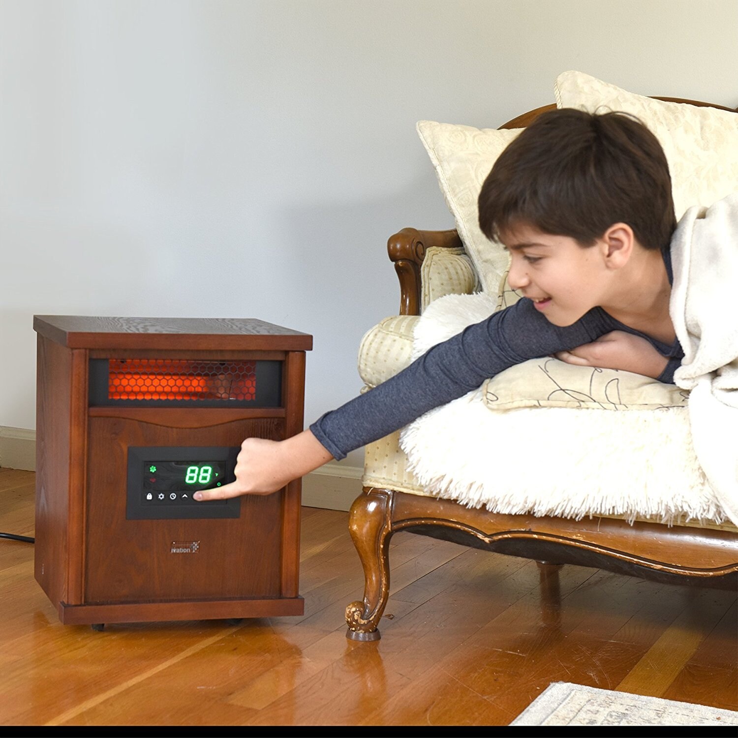 portable heater with digital thermostat