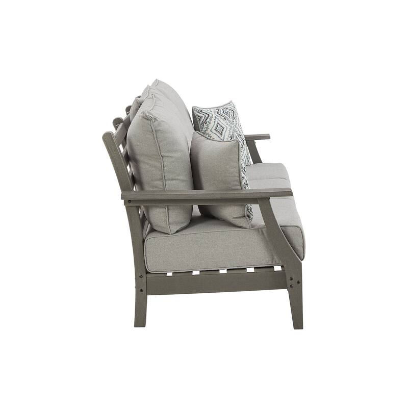 Signature Design by Ashley Visola Outdoor Poly All Weather Sofa with Cushion
