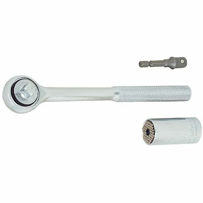 Gator Grip Universal 3/8 In. Drive Ratchet & Socket Set (3-Piece) - 1 Each
