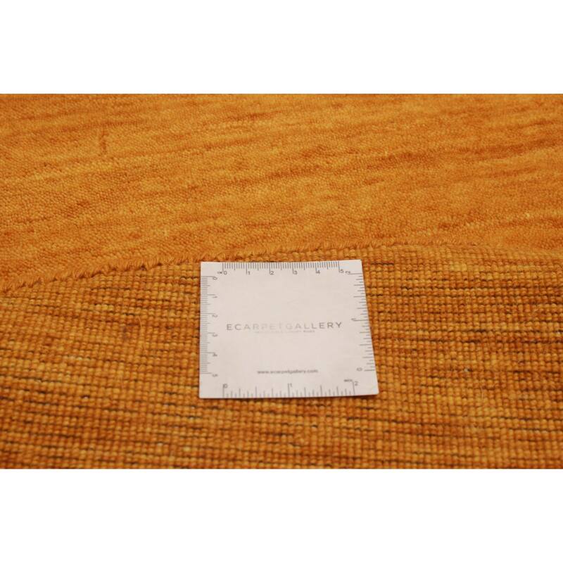 Kashkuli Gabbeh Gold Rug 4'10" x 4'10" - 4'10 x 4'10