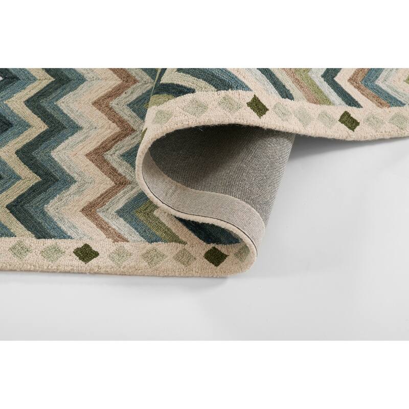 Erin Gates by Momeni Abbott Zigzag Stripe Hand Tufted Wool Area Rug