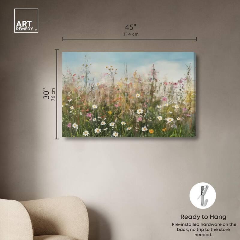 Glimmering Glade Garden I Canvas by Art Remedy, Gallery Wrapped