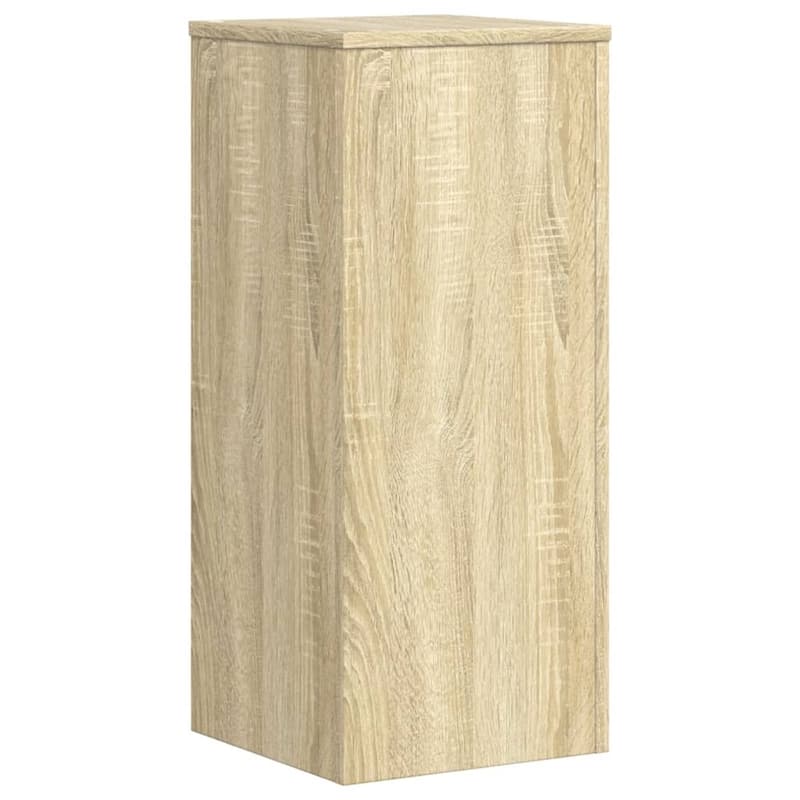 vidaXL Plant Stand Set of 2 Sonoma oak Engineered wood - 11.8 x 11.8 x 27.6 in