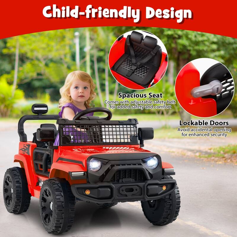 Gymax Kids Ride on Car Truck 12V Battery Powered Electric Vehicle w/