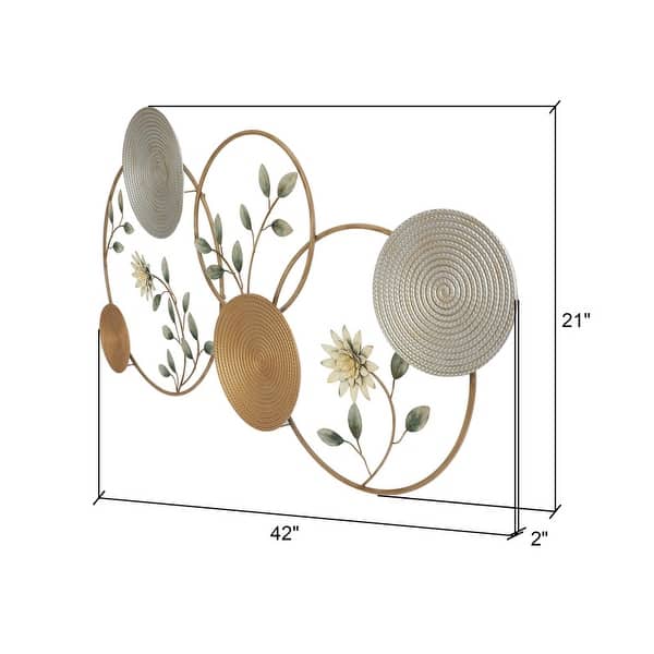 Tanora Contemporary Metal Rattan Wall Art - 21