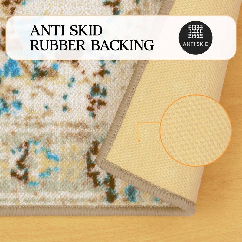 Superior Alsten Printed Non-Slip Indoor Area Rug