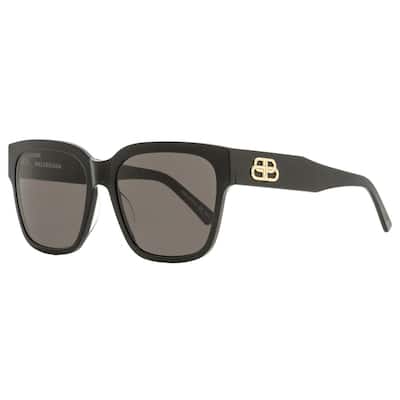 Balenciaga 001 Womens Black/Gold 55 mm Sunglasses