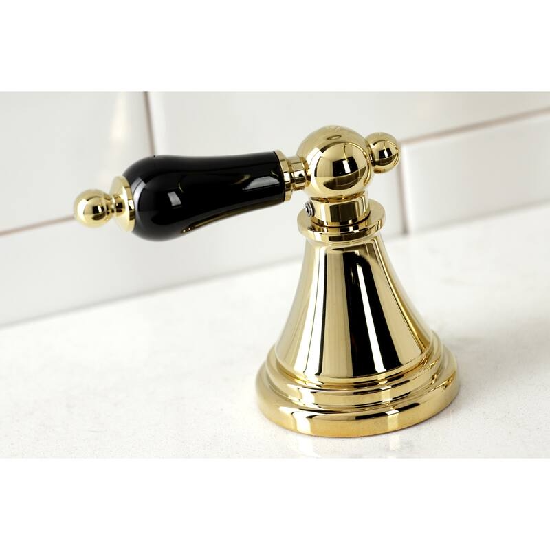 Kingston Brass Duchess Widespread Kitchen Faucet with Brass Sprayer