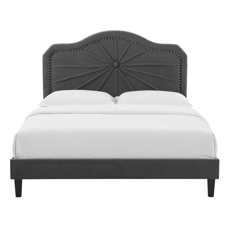 Sienna Performance Velvet Twin Platform Bed