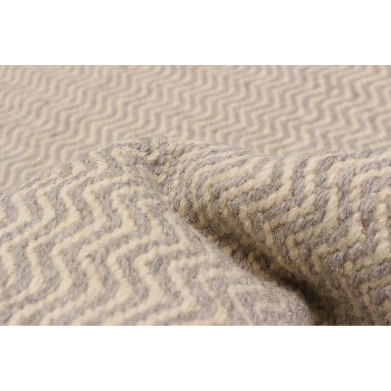 Nevada Grey Kilim 5'0" x 7'9" - 5'0 x 7'9
