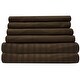 preview thumbnail 22 of 22, Sweet Home Collection Dobby Stripe 6-Piece Bed Sheet Set