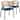 Ervilla Modern Mid-Century Velvet Upholstery Powder-Coated Steel Legs Dining Armchair with Plastic Floor Protectors