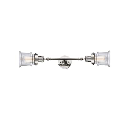 Innovations Lighting Small Canton 2 Light 25" Wide Bathroom Vanity