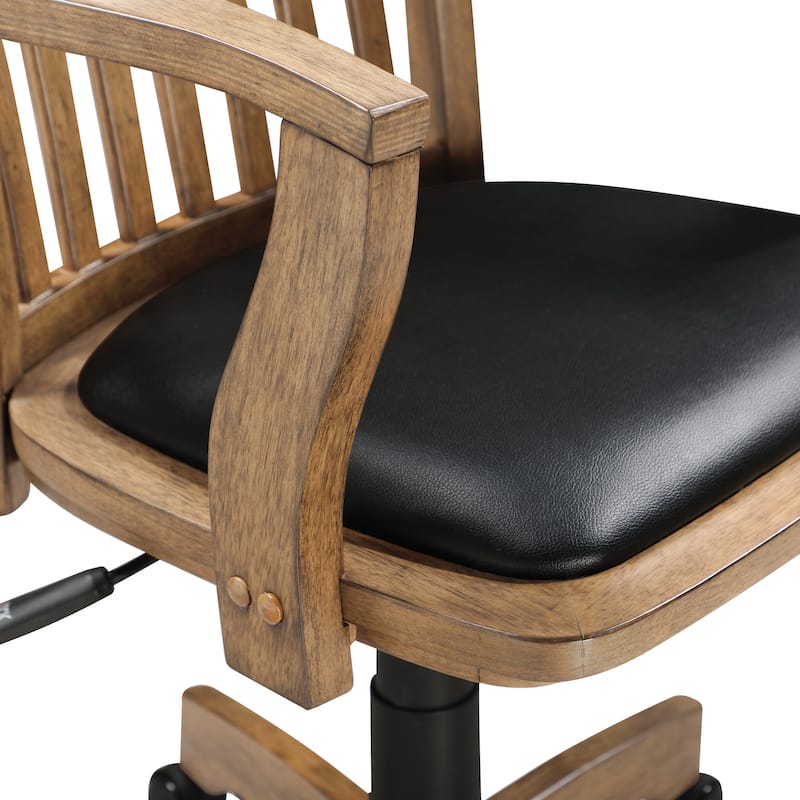 Copper Grove Wilbur Vintage Padded Wood Banker's Chair