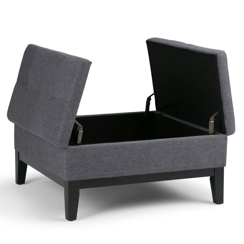 WYNDENHALL Lancaster 36-in. Wide Contemporary Square Table Ottoman