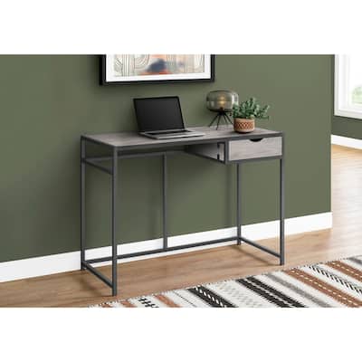 Compact Computer Desk with Small Storage Drawer