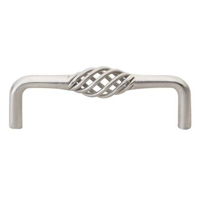 GlideRite 3-3/4-inch Screw Center Twisted Birdcage Cabinet Hardware Pull - Satin Nickel (Pack of 10)