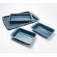 preview thumbnail 2 of 12, Blue Jean Chef 4-Piece Sheet Pan Dinner Set Refurbished Blue