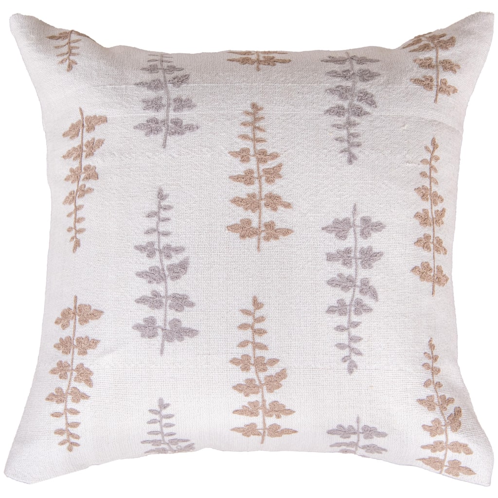 Rizzy Home Modern Botanical Throw Pillow