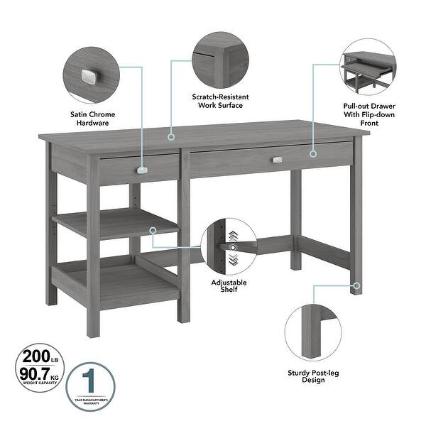 Shop Black Friday Deals On Copper Grove Rustavi Computer Desk With Open Storage And Desktop Organizer In Espresso Oak Overstock 10680850 Modern Gray