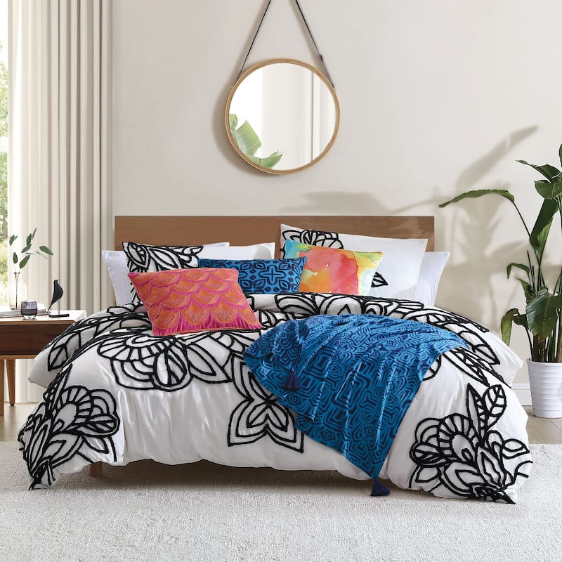 Rochelle Porter Wild Out Tufted 3-pc Duvet Set - King