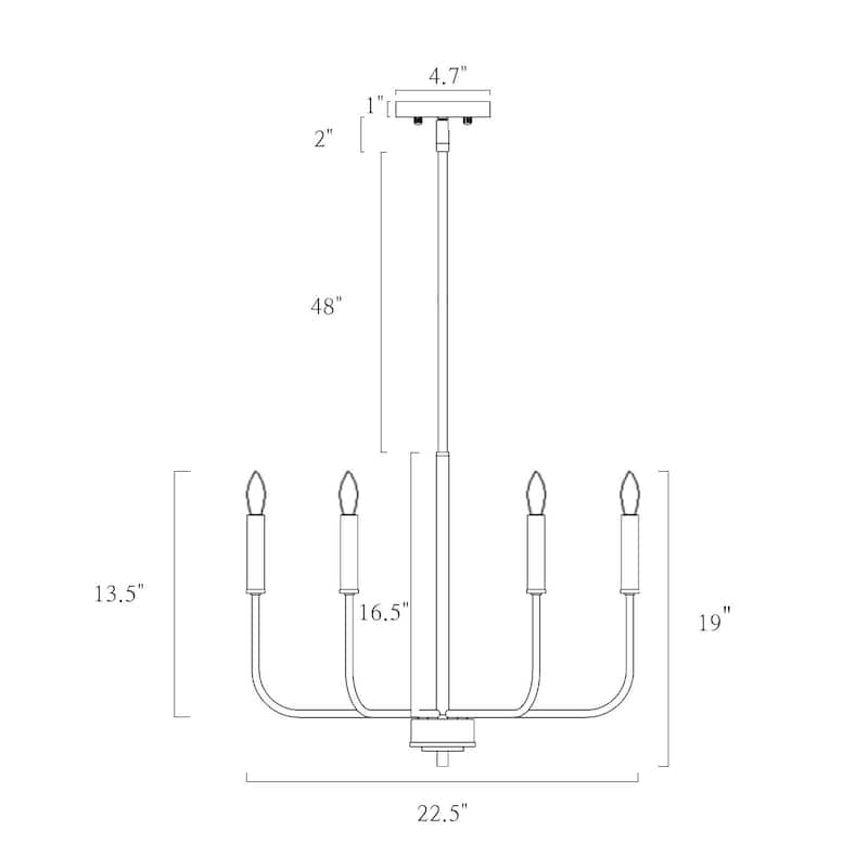 Modern Glam 6Light Classic Candle Chandelier Gold Franch Country Wheel