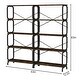 preview thumbnail 20 of 18, 63'' 5-Tier Open Metal Bookshelf