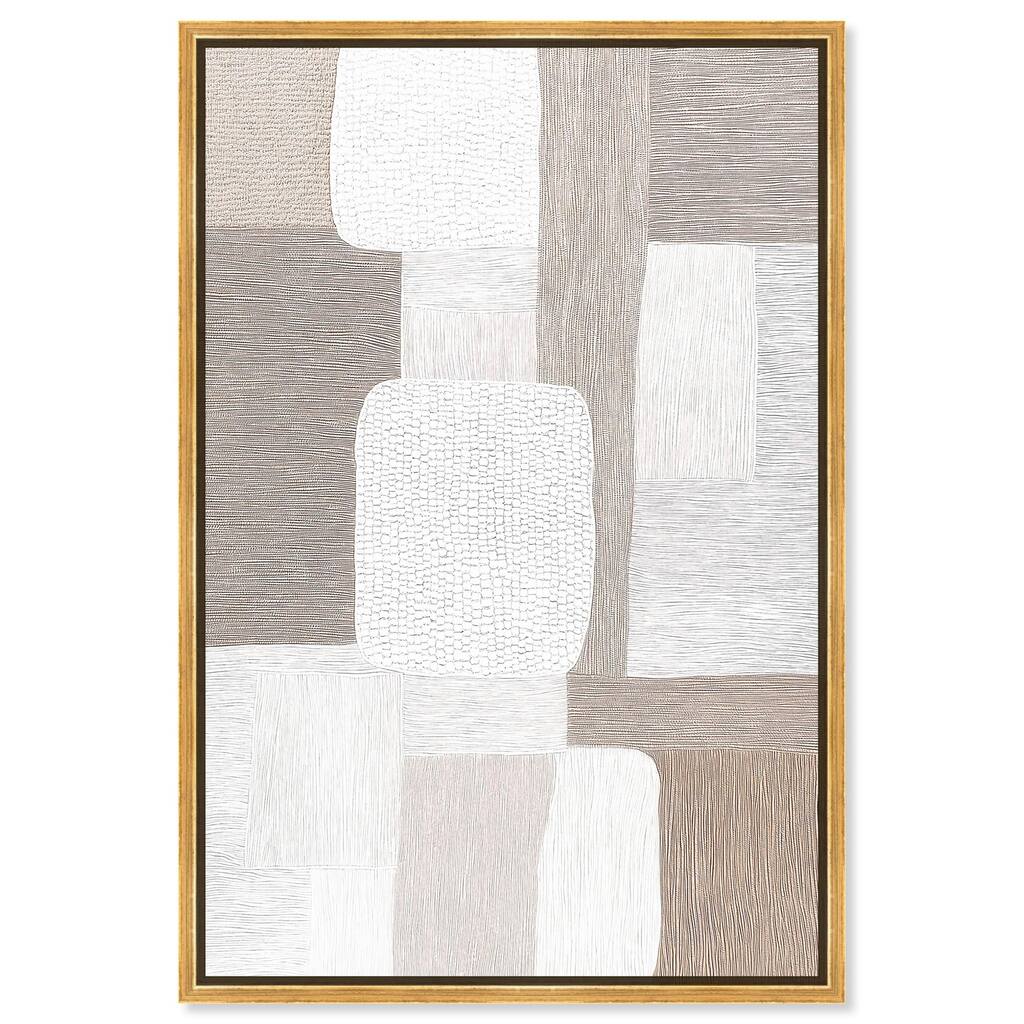 Stucco Squares II Canvas by Art Remedy